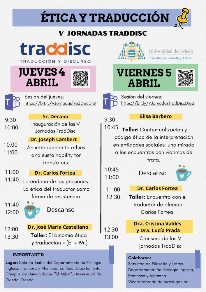 Imagen V Jornadas de Traducción y Discurso